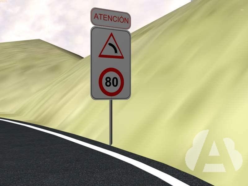 Estas señales indican la velocidad máxima...
