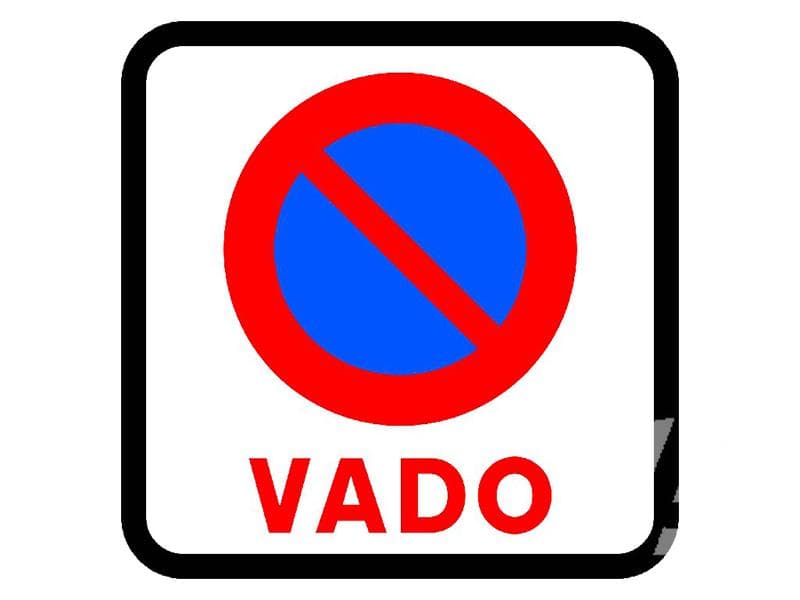 Delante de un vado, esta señal prohíbe...