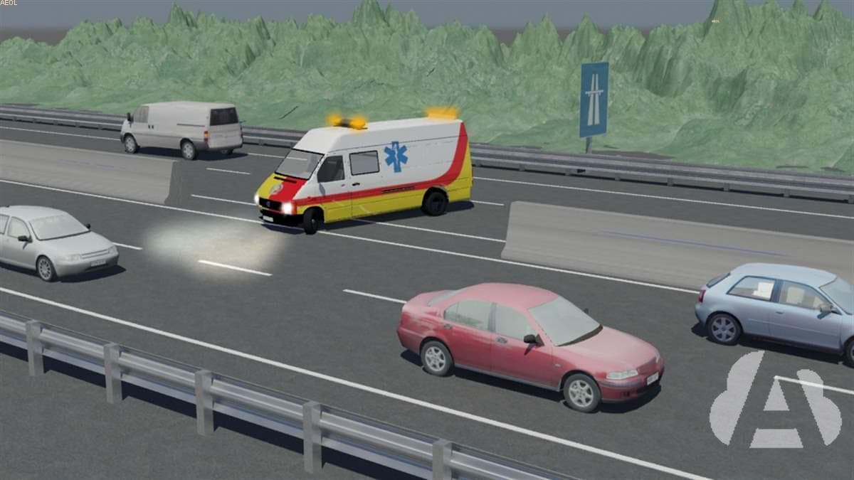En una autopista, ¿está permitido utilizar los pasos que hay en la mediana para…