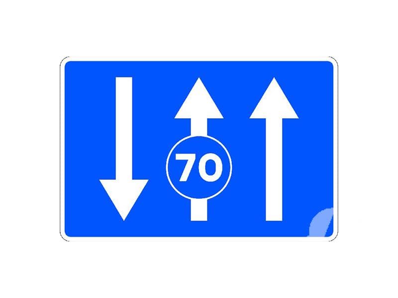 En esta vía si su vehículo puede superar los 70 km/h, ¿por qué carril debe…