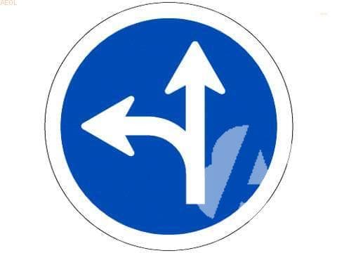 En una intersección regulada con esta señal, ¿está permitido girar a la derecha?