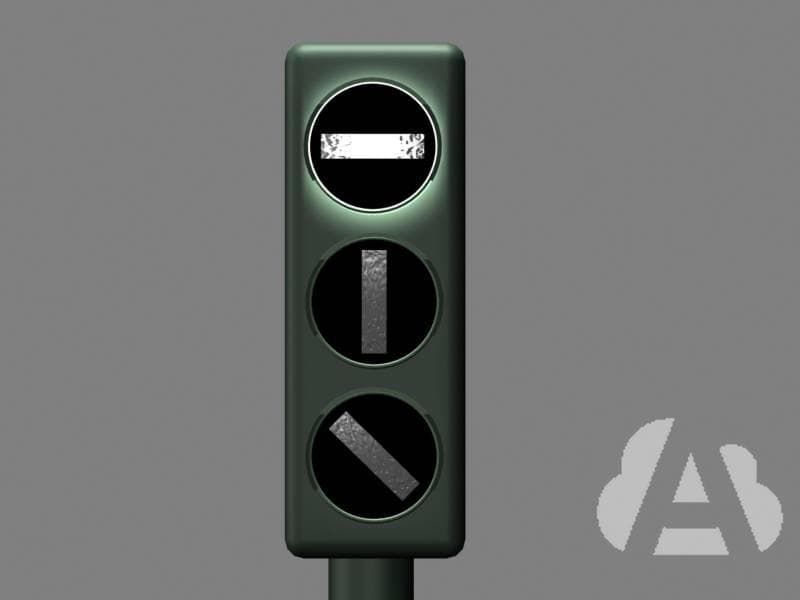 Este semáforo indica a los conductores de tranvías y autobuses de líneas…
