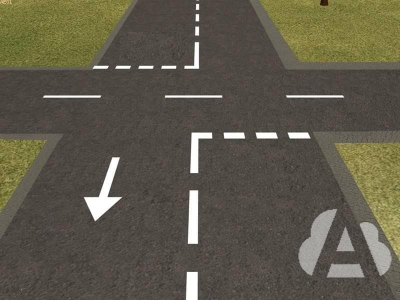 En esta intersección no hay señal de ceda el paso. ¿Qué indica la marca…