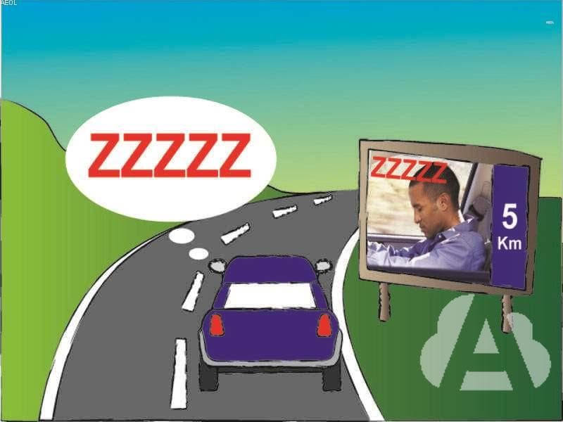En general, conducir con sueño...