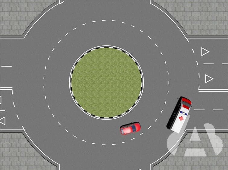 ¿Tiene prioridad de paso una ambulancia que circule con las señales luminosas…