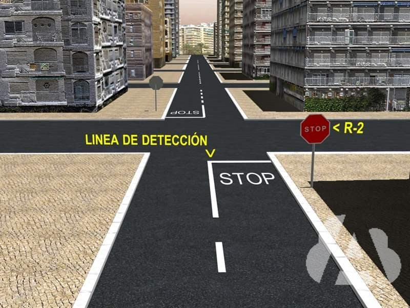 Si desde la línea de detención no hay visibilidad, ¿dónde deberá detenerse?